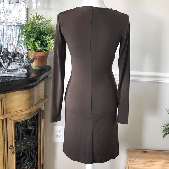 Michael Kors Stunning Zipper Brown Dress - Picture 6 of 14